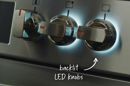 30" Front Control Gas Range with Total Convection