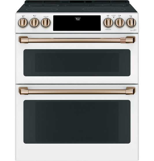 Café™ 30" Smart Slide-In, Front-Control, Radiant and Convection Double-Oven Range