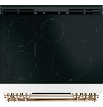 Café™ 30" Smart Slide-In, Front-Control, Induction and Convection Double-Oven Range
