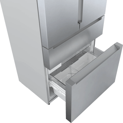800 Series French Door Bottom Mount Refrigerator 36" Stainless steel (with anti-fingerprint)
