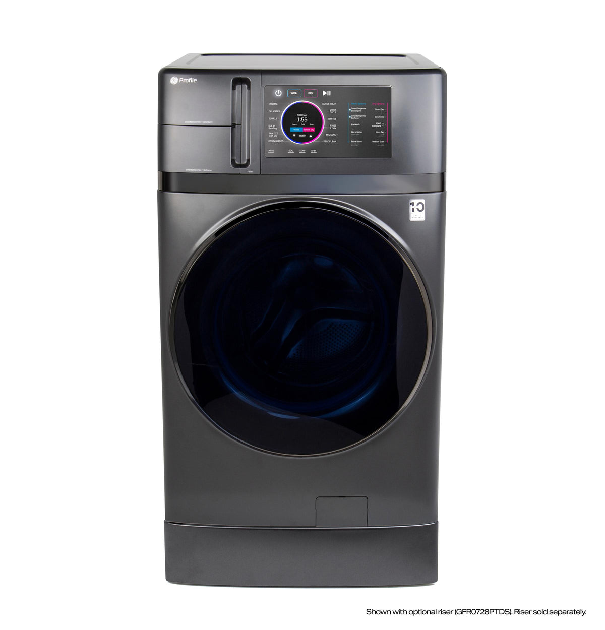 GE Profile ENERGY STAR 4.8 cu. ft. Capacity UltraFast Combo with Ventless Inverter Heat Pump Technology Washer/Dryer