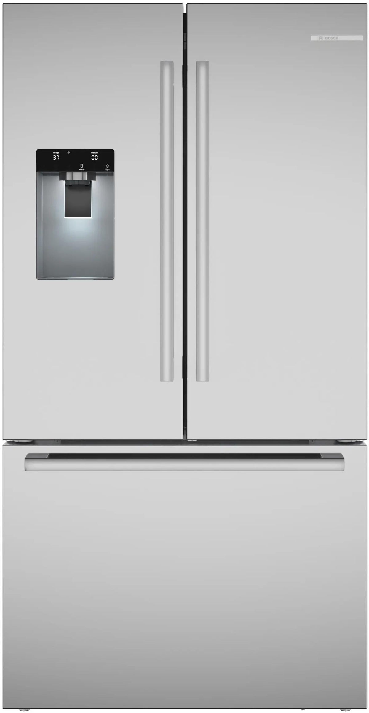 500 Series French Door Bottom Mount Refrigerator 36" Stainless steel (with anti-fingerprint), Total No Frost