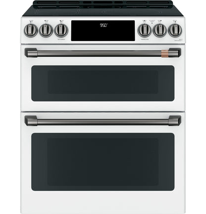Café™ 30" Smart Slide-In, Front-Control, Induction and Convection Double-Oven Range
