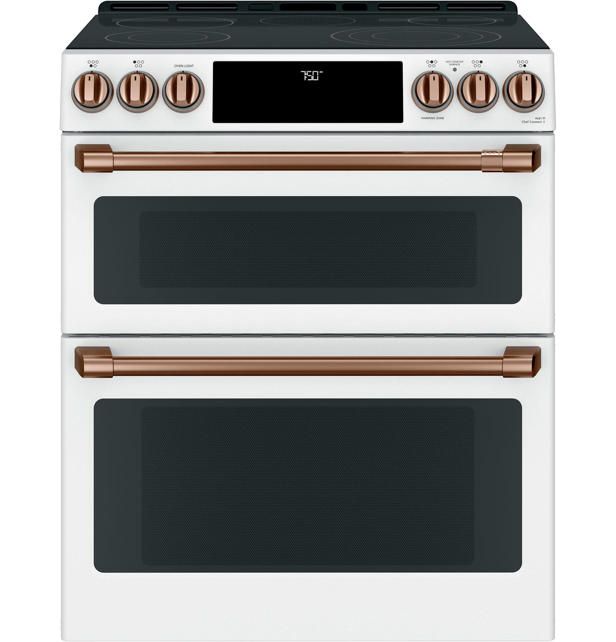 Café™ 30" Smart Slide-In, Front-Control, Radiant and Convection Double-Oven Range