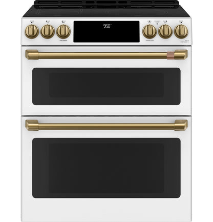 Café™ 30" Smart Slide-In, Front-Control, Induction and Convection Double-Oven Range