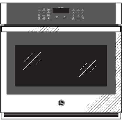 GE® 30" Smart Built-In Self-Clean Single Wall Oven with Never-Scrub Racks