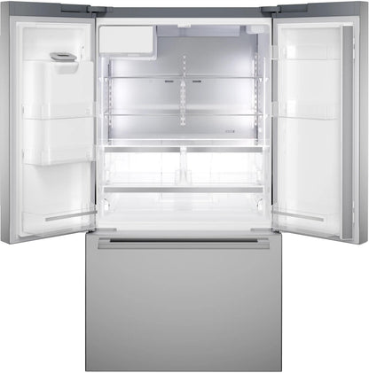 500 Series French Door Bottom Mount Refrigerator 36" Stainless steel (with anti-fingerprint), Total No Frost