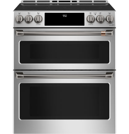 Café™ 30" Smart Slide-In, Front-Control, Induction and Convection Double-Oven Range