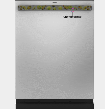 GE Profile™ ENERGY STAR® Fingerprint Resistant Top Control Stainless Interior Dishwasher with Microban™ Antimicrobial Technology