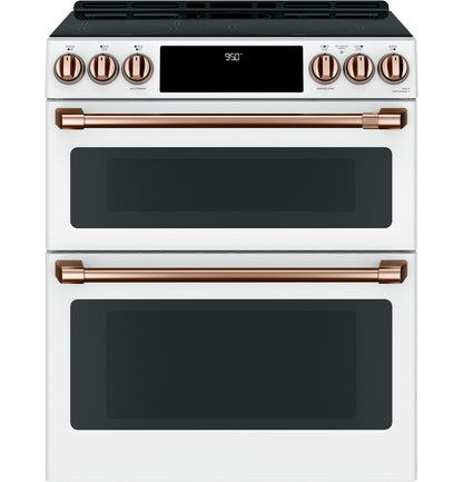 Café™ 30" Smart Slide-In, Front-Control, Induction and Convection Double-Oven Range