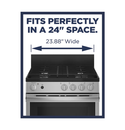 GE® 24" Steam Clean Free-Standing/Slide-in Gas Range