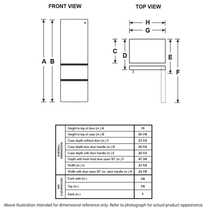 GE® ENERGY STAR® 11.9 Cu. Ft. Bottom-Freezer Refrigerator