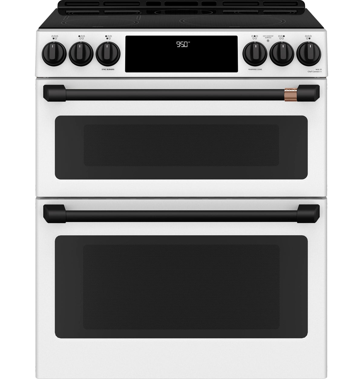 Café™ 30" Smart Slide-In, Front-Control, Induction and Convection Double-Oven Range
