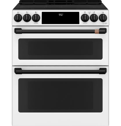 Café™ 30" Smart Slide-In, Front-Control, Induction and Convection Double-Oven Range
