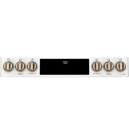Café™ 30" Smart Slide-In, Front-Control, Gas Range with Convection Oven
