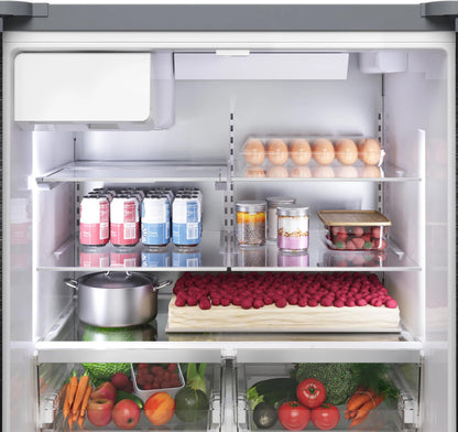 500 Series French Door Bottom Mount Refrigerator 36" Stainless steel (with anti-fingerprint), Total No Frost
