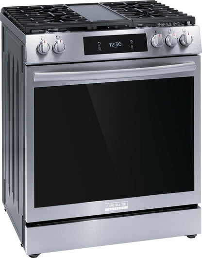 30" Front Control Gas Range with Total Convection