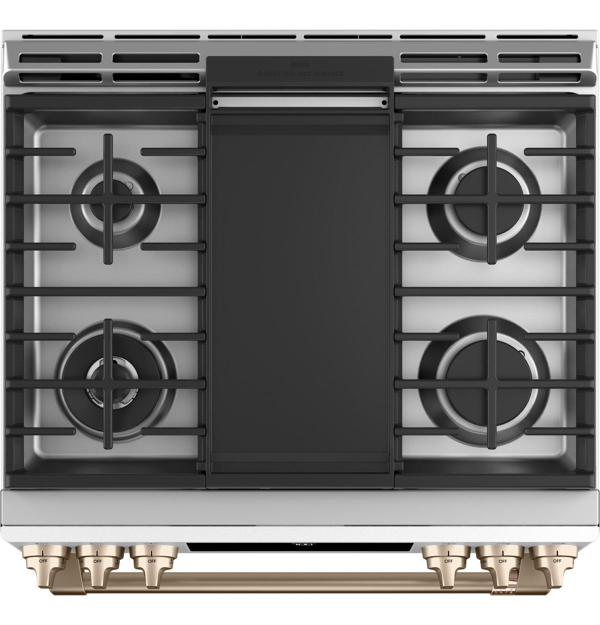 Café™ 30" Smart Slide-In, Front-Control, Gas Range with Convection Oven
