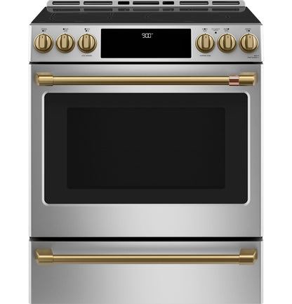 Café™ 30" Smart Slide-In, Front-Control, Induction and Convection Range with Warming Drawer