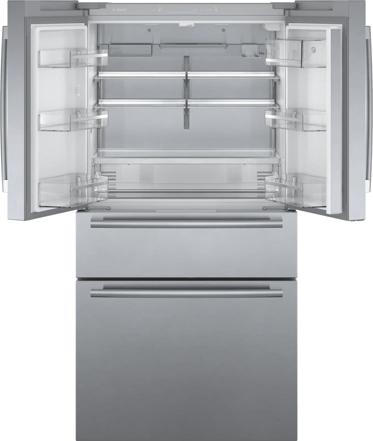 800 Series French Door Bottom Mount Refrigerator 36" Stainless steel (with anti-fingerprint)