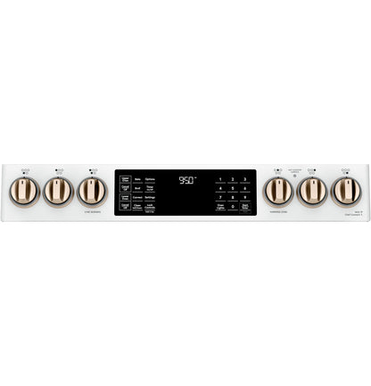Café™ 30" Smart Slide-In, Front-Control, Induction and Convection Double-Oven Range