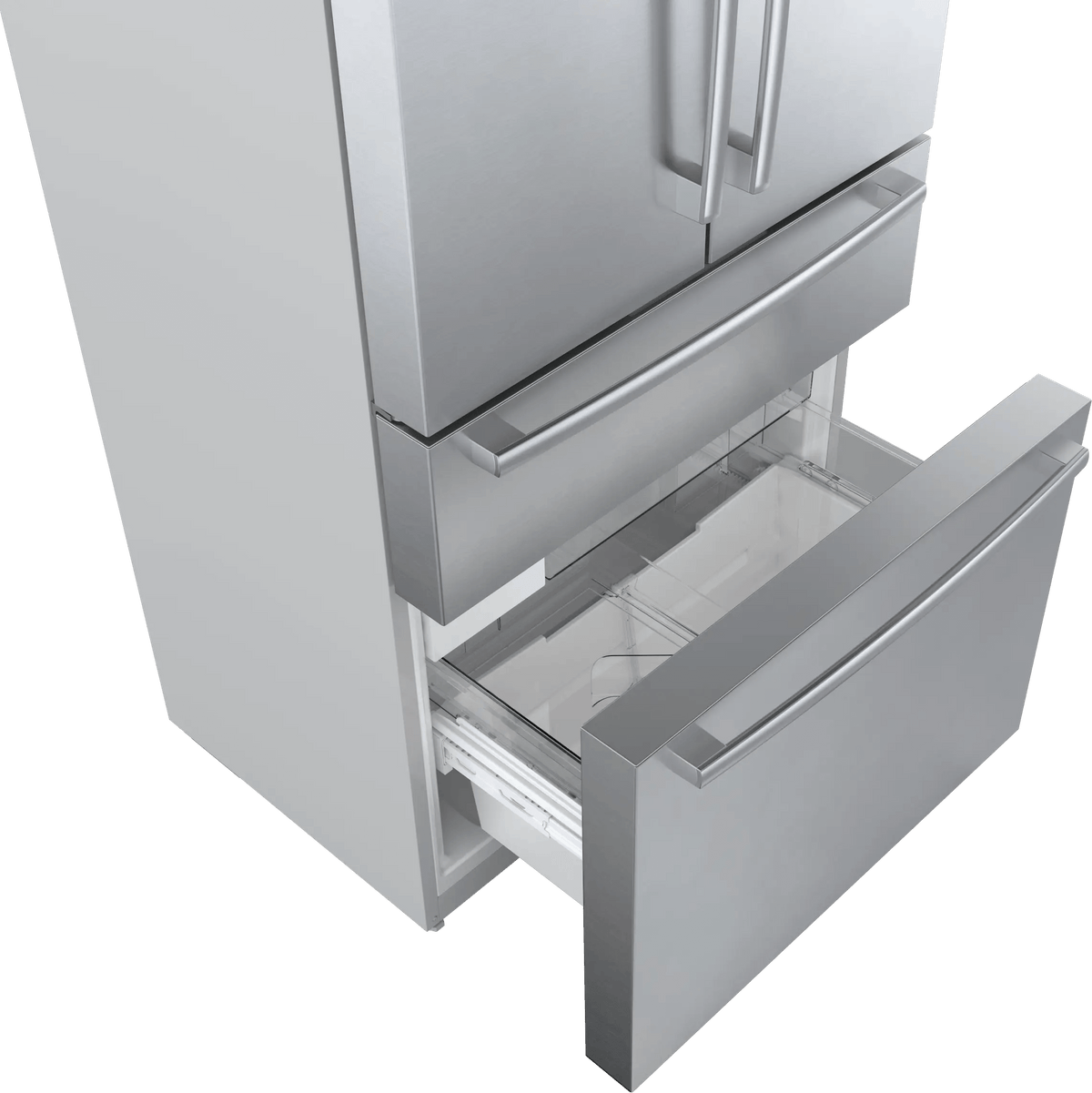 800 Series French Door Bottom Mount Refrigerator 36" Stainless steel (with anti-fingerprint)