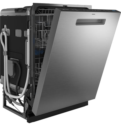 GE Profile™ ENERGY STAR® Fingerprint Resistant Top Control Stainless Interior Dishwasher with Microban™ Antimicrobial Technology
