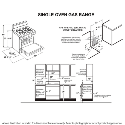 GE Profile™ Smart 30" Free-Standing Self Clean Gas Fingerprint Resistant Range with No Preheat Air Fry