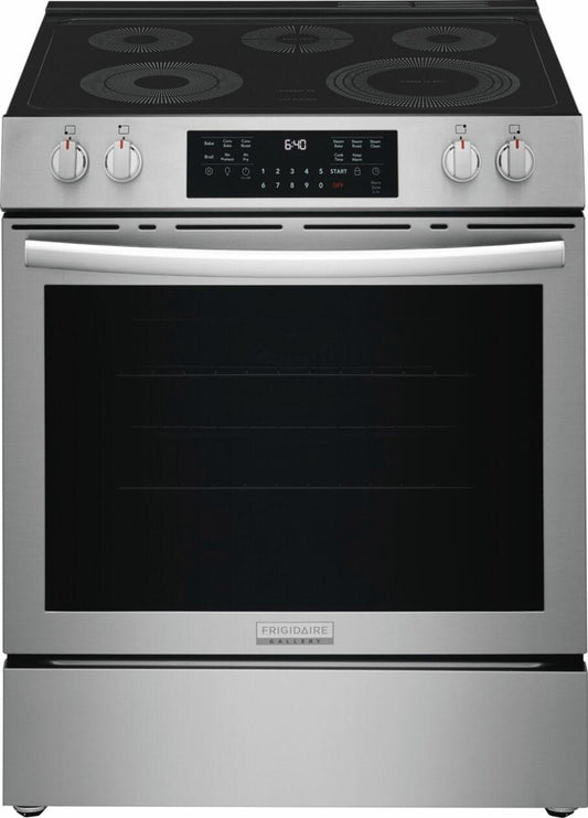 30" Front Control Electric Range with Total Convection
